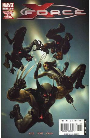 X-Force (3rd Series) 4 published by Marvel with cover art by Clayton Crain