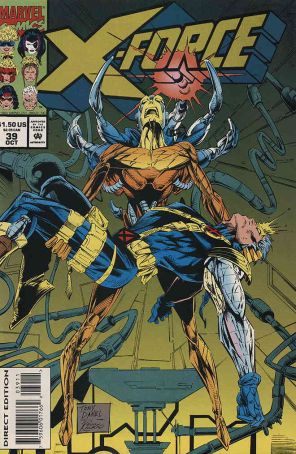 X-Force 39 published by Marvel with cover art by Tony Daniel