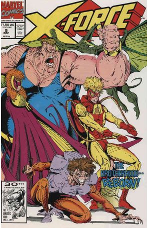X-Force 5 published by Marvel with cover art by Rob Liefeld