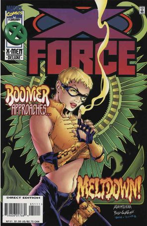 X-Force 51 Deluxe published by Marvel with cover art by Adam Pollina