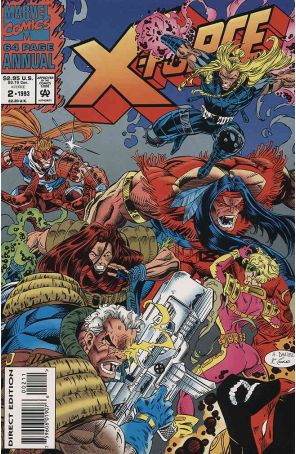 X-Force Annual 2 published by Marvel with cover art by Tony Daniel
