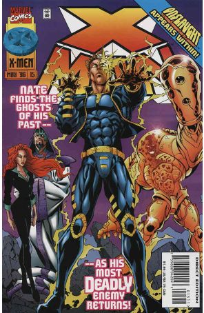 X-Man 15 published by Marvel with cover art by Steve Skroce
