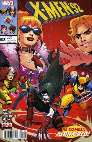 X-Men '92 (2nd Series) 2 published by Marvel with cover art by David Nakayama