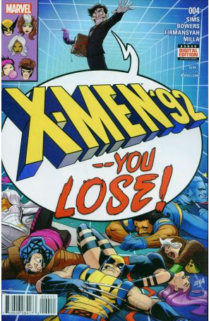 X-Men '92 (2nd Series) 4 published by Marvel with cover art by David Nakayama