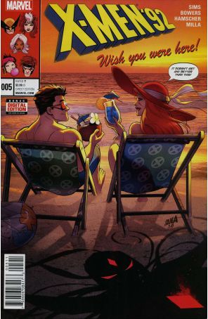 X-Men '92 (2nd Series) 5 published by Marvel with cover art by David Nakayama