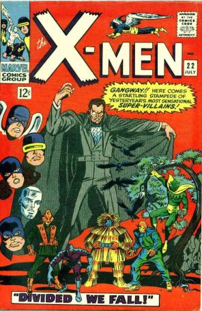 X-Men (1st series) 22 published by Marvel with cover art by Jack Kirby and Werner Roth