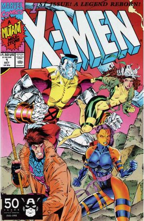 X-Men (2nd Series) 1B published by Marvel with cover art by Jim Lee