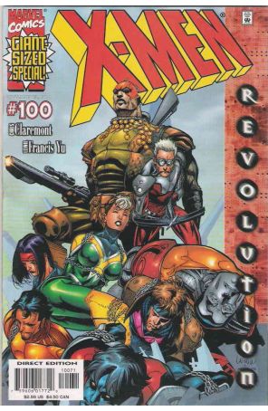 X-Men (2nd Series) 100G published by Marvel with cover art by Leinil Francis Yu
