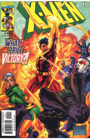 X-Men (2nd Series) 102 published by Marvel with cover art by Leinil Francis Yu