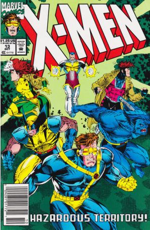 X-Men (2nd Series) 13 (Newsstand) published by Marvel with cover art by Art Thibert