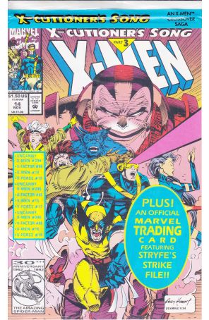 X-Men (2nd Series) 14 (with card) published by Marvel with cover art by Andy Kubert