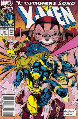 X-Men (2nd Series) 14 (Newsstand) published by Marvel with cover art by Andy Kubert