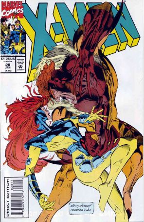 X-Men (2nd Series) 28 published by Marvel with cover art by Andy Kubert