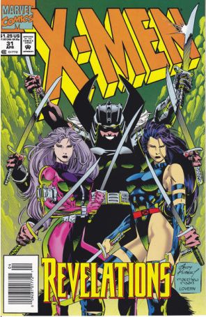 X-Men (2nd Series) 31 (Newsstand) published by Marvel with cover art by Andy Kubert