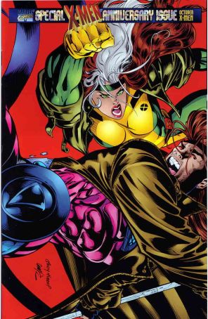 X-Men (2nd Series) 45 (with card) published by Marvel with cover art by Andy Kubert