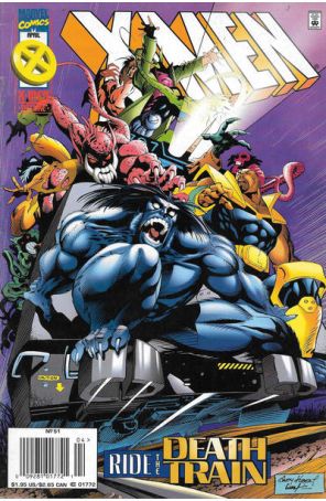 X-Men (2nd Series) 51 (Newsstand) published by Marvel with cover art by Andy Kubert