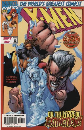 X-Men (2nd Series) 67 published by Marvel with cover art by Carlos Pacheco