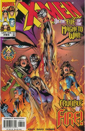 X-Men (2nd Series) 85 published by Marvel with cover art by Alan Davis