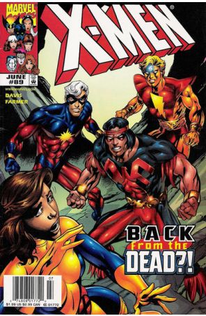 X-Men (2nd Series) 89 (Newsstand) published by Marvel with cover art by Alan Davis