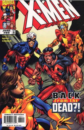 X-Men (2nd Series) 89 published by Marvel with cover art by Alan Davis