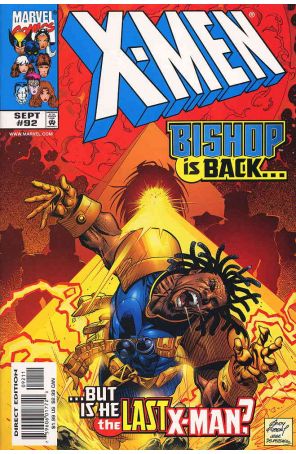 X-Men (2nd Series) 92 published by Marvel with cover art by Adam Kubert