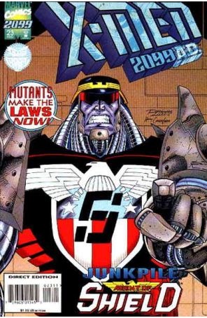 X-Men 2099 23 published by Marvel with cover art by Ron Lim
