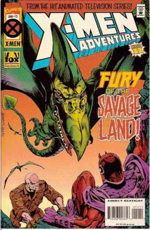X-Men Adventures (Vol. 2) 12 (with card) published by Marvel with cover art by John Hebert