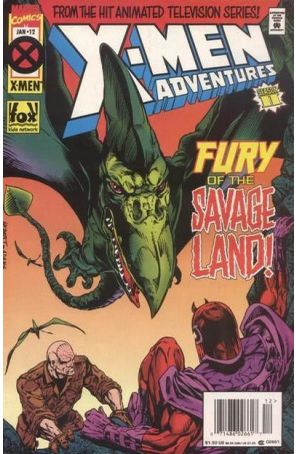 X-Men Adventures (Vol. 2) 12 (Newsstand) published by Marvel with cover art by John Hebert