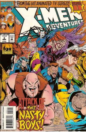 X-Men Adventures (Vol. 2) 2 published by Marvel with cover art by Andrew Wildman