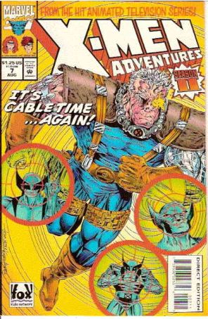 X-Men Adventures (Vol. 2) 7 published by Marvel with cover art by John Hebert