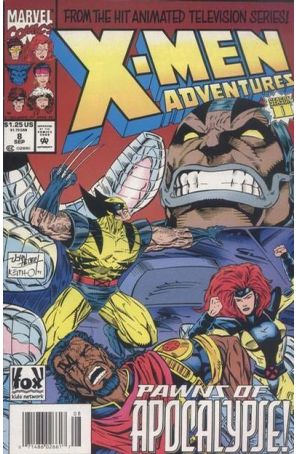 X-Men Adventures (Vol. 2) 8 (Newsstand) published by Marvel with cover art by John Hebert