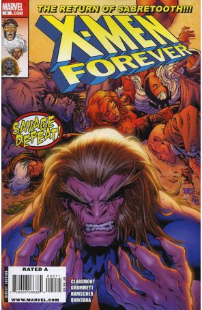 X-Men Forever (2nd Series) 2 published by Marvel with cover art by Tom Grummett