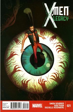 X-Men Legacy (2nd Series) 21 published by Marvel with cover art by Mike Del Mundo