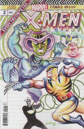 X-Men Legends (3rd Series) 2A published by Marvel with cover art by Jim Rugg