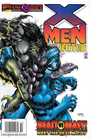 X-Men Unlimited 10 (Newsstand) published by Marvel with cover art by Ian Churchill