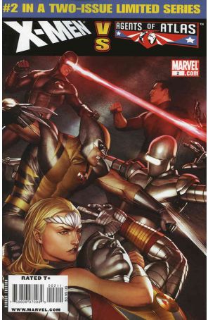X-Men vs. Agents of Atlas 2 published by Marvel with cover art by Adi Granov