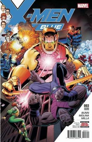 X-Men: Blue 3 (2nd) published by Marvel with cover art by Arthur Adams