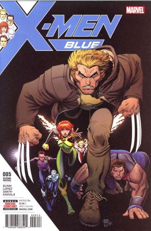 X-Men: Blue 5 (2nd) published by Marvel with cover art by Arthur Adams