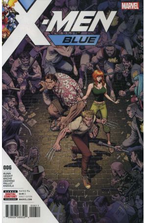 X-Men: Blue 6 published by Marvel with cover art by Arthur Adams