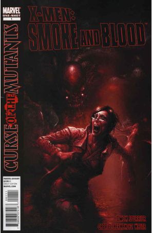 X-Men: Curse of the Mutants - Smoke and Blood 1 published by Marvel with cover art by Clayton Crain