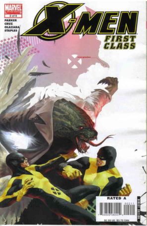 X-Men: First Class 2 published by Marvel with cover art by Marko Djurdjevic
