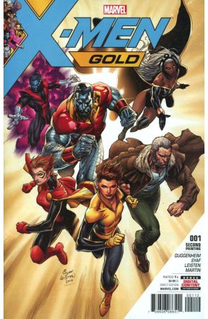 X-Men: Gold (2nd Series) 1 (2nd) published by Marvel with cover art by Ardian Syaf