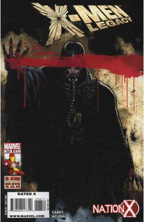 X-Men: Legacy 228 published by Marvel with cover art by Daniel Acuña