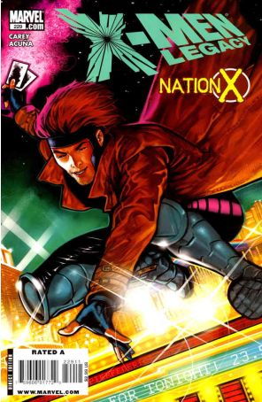 X-Men: Legacy 229 published by Marvel with cover art by Mirco Pierfederici
