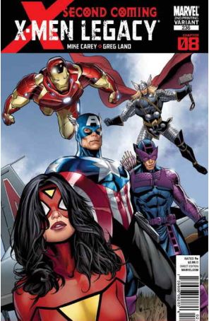 X-Men: Legacy 236 (2nd) published by Marvel with cover art by Greg Land