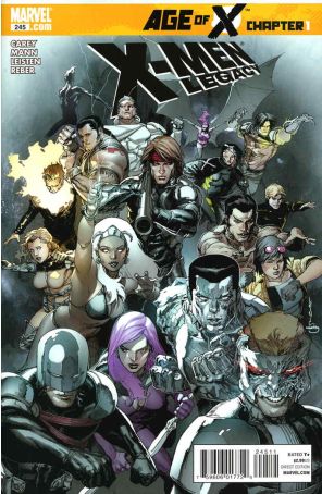 X-Men: Legacy 245 published by Marvel with cover art by Leinil Francis Yu