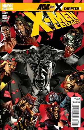 X-Men: Legacy 247 published by Marvel with cover art by Mico Suayan