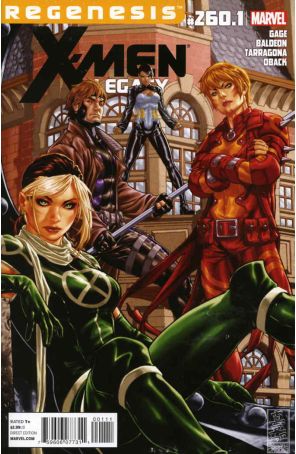 X-Men: Legacy 260.1 published by Marvel with cover art by Mark Brooks