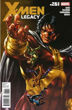X-Men: Legacy 261 published by Marvel with cover art by Mark Brooks