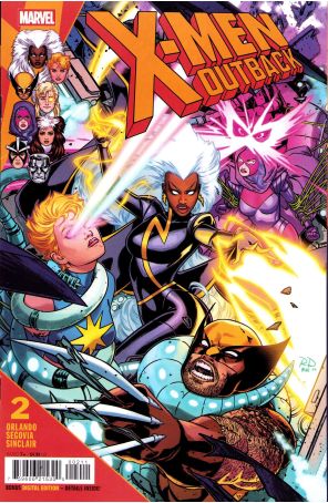 X-Men: Outback 2 published by Marvel with cover art by Russell Dauterman